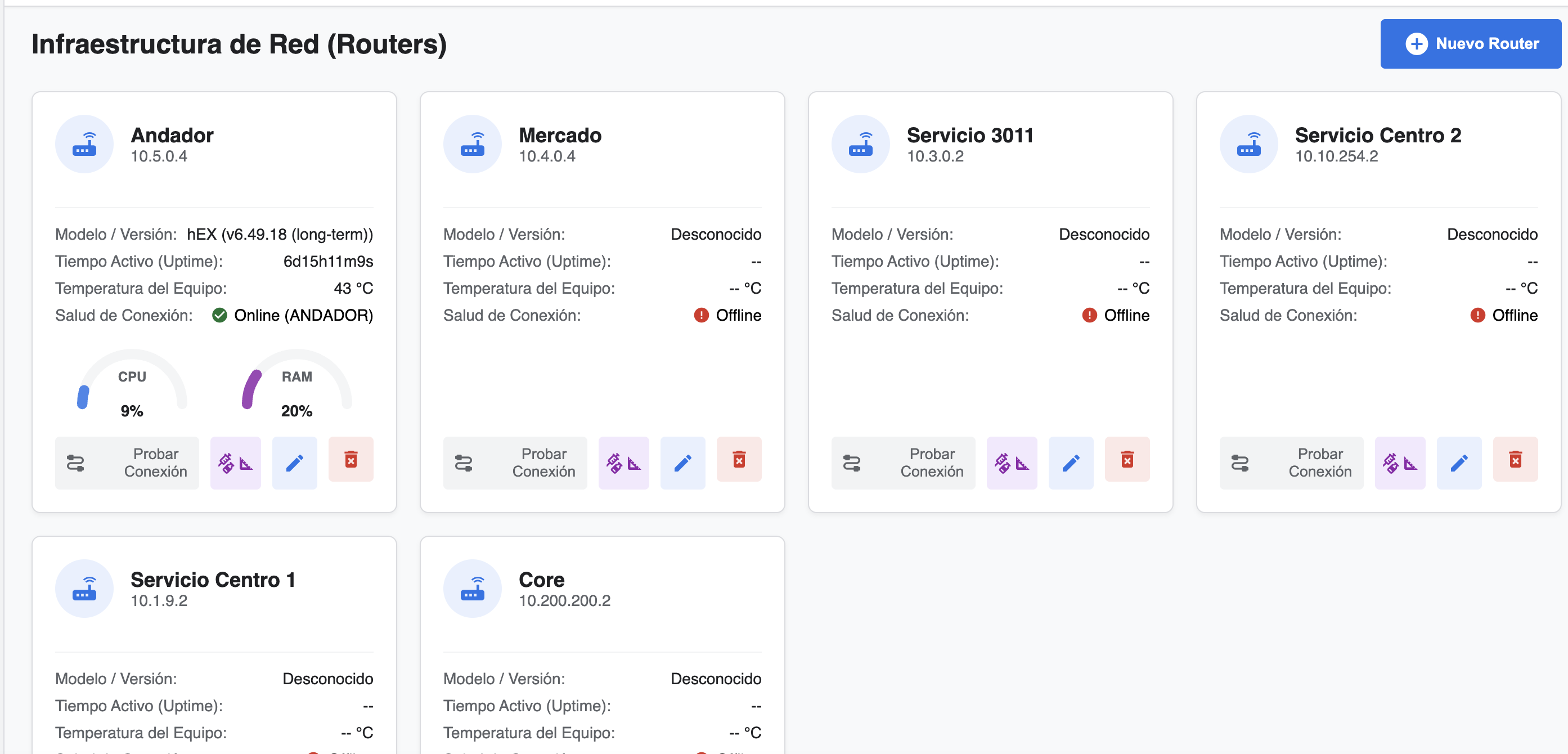 Monitor de Infraestructura